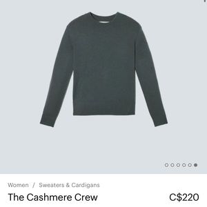 Everlane Cashmere Crew Sweater